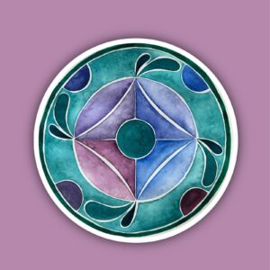 KUNST HEUTE – Vernissage Maline Zickow – Mandalas am 4.10.26 plus Glasschneidekurs 2